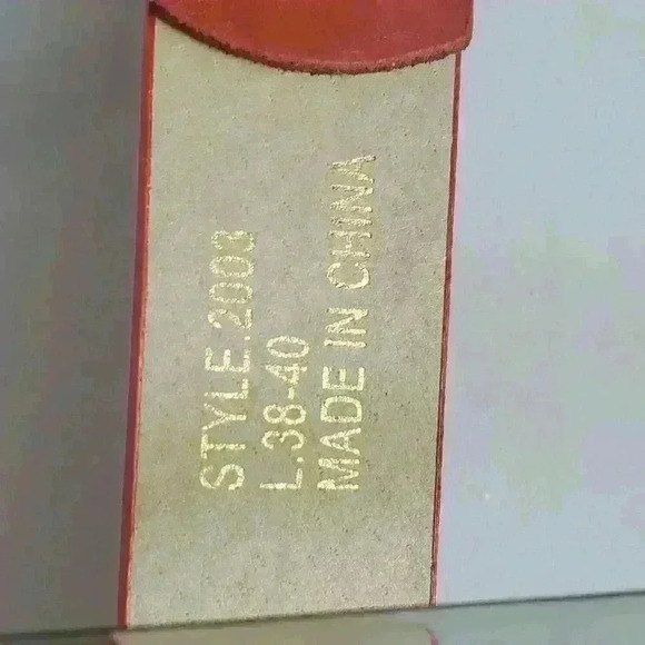 Red Belt with Silver studs. Sz lg, 38-40. - Picture 3 of 3